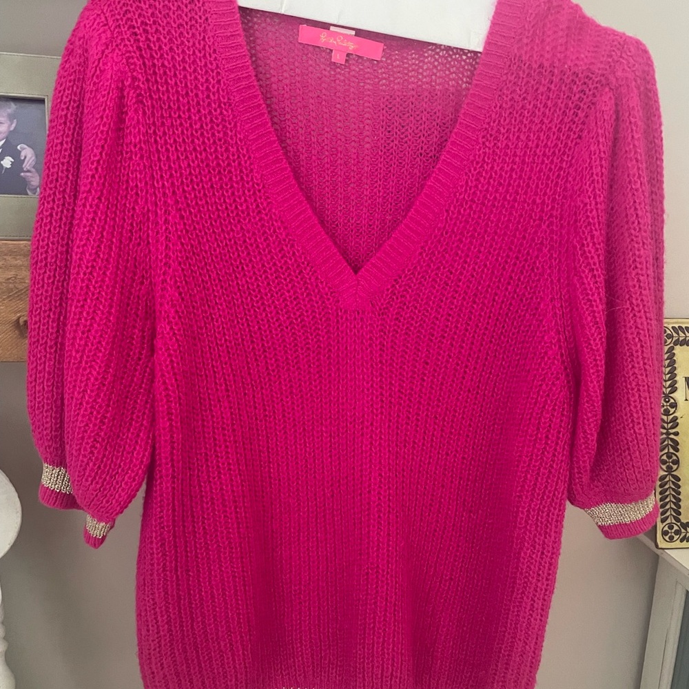 Lilly Pulitzer Fuchsia Knit Sweater